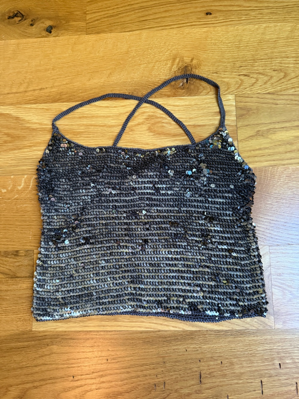 Vintage JCrew Sequin top.